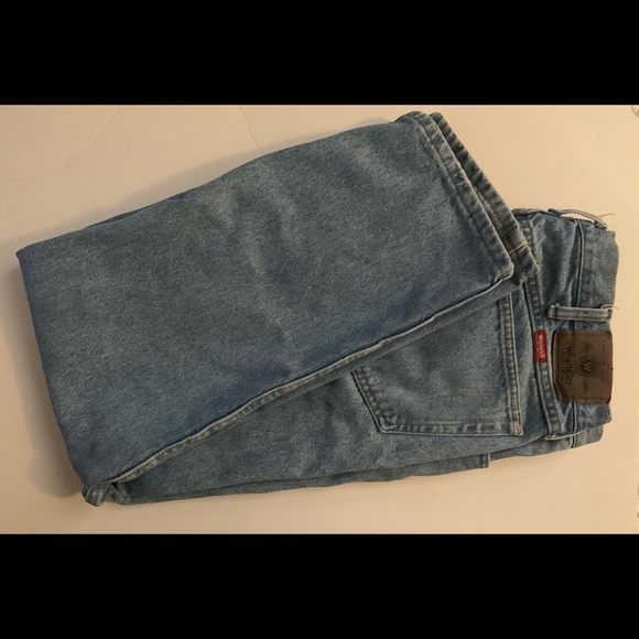 Wrangler Premium lt. stonewashed blue jeans 96501sl 501 pre owned 40 x 30 comfe - Picture 6 of 6